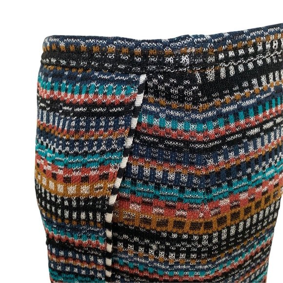 Vintage 80s Missoni Orange Label Knit Stripe Chevron Wrap Skirt sz 40 Small - Picture 5 of 12